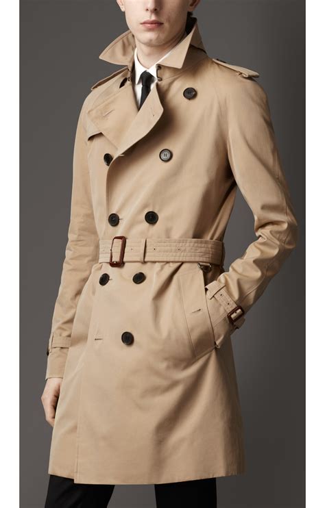 men's gabardine trench coat